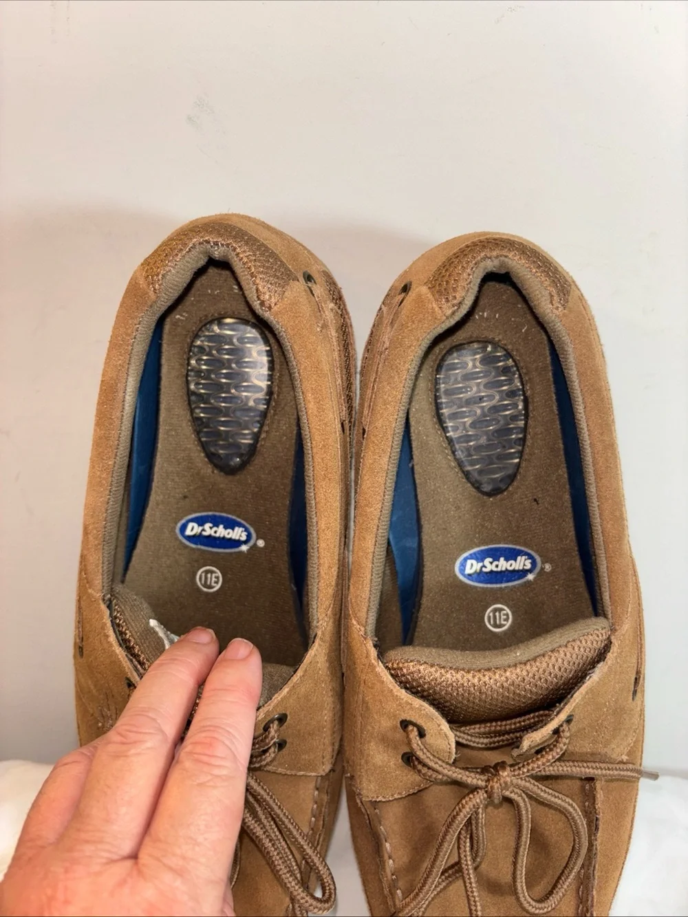 Dr. Scholl's Men's Brown Suede Boat Shoes 7/23